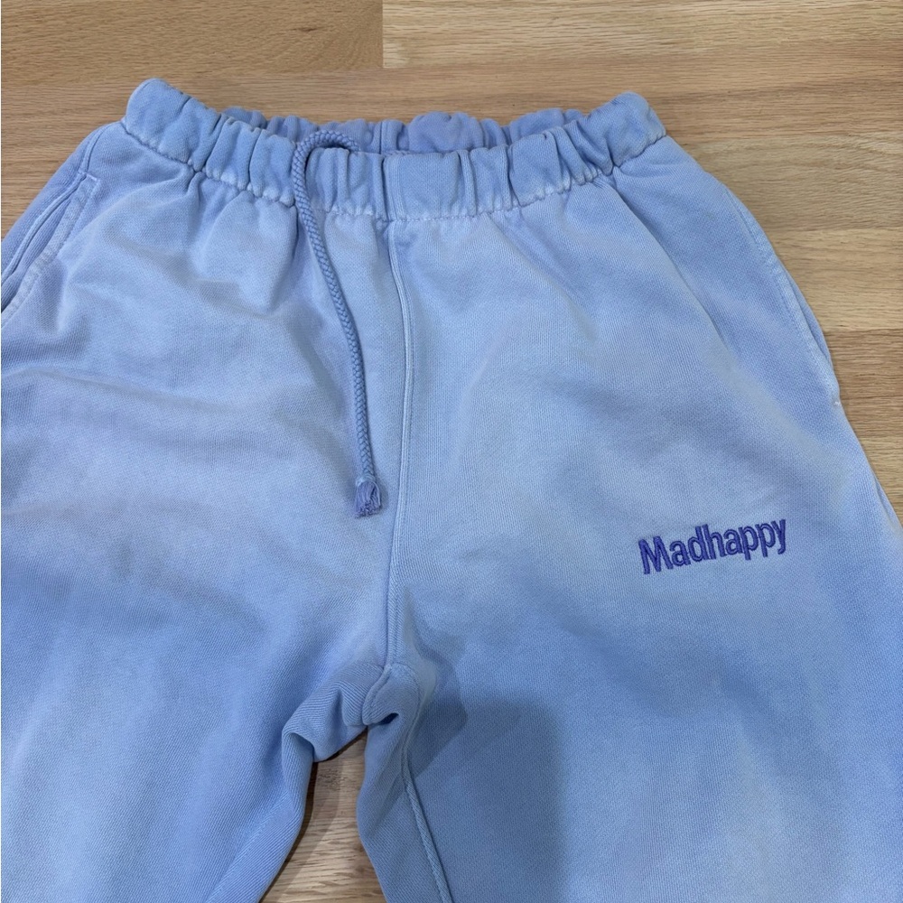 Madhappy Blue Sweatpants with Embroidered Logo